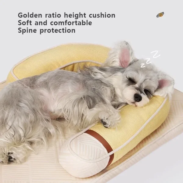 4-Season Cooling Orthopedic Pet Pad – Gel-Infused Breathable Mat for Cats & Dogs, Skin-Friendly with Chiropractic Support