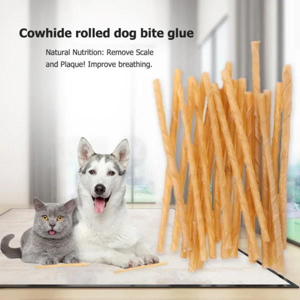 20PCS Dog Chew Sticks – Puppy Teething & Dental Care Treats