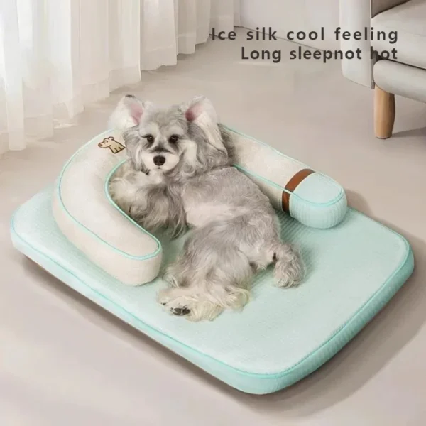4-Season Cooling Orthopedic Pet Pad – Gel-Infused Breathable Mat for Cats & Dogs, Skin-Friendly with Chiropractic Support